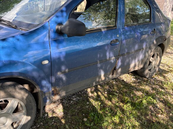 2006 Renault Logan I, синий, 110000 рублей - вид 7