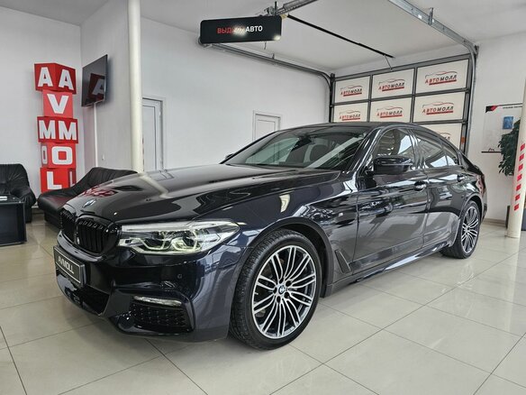 2018 BMW 5 серии 520d xDrive VII (G30/G31/G38), чёрный, 3589000 рублей
