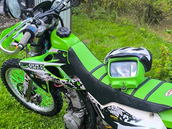 1999 Kawasaki KLX 250, зелёный, 250000 рублей - вид 7