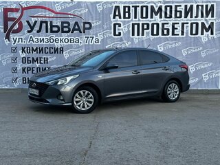 2021 Hyundai Solaris II Рестайлинг, серый, 1290000 рублей, вид 4