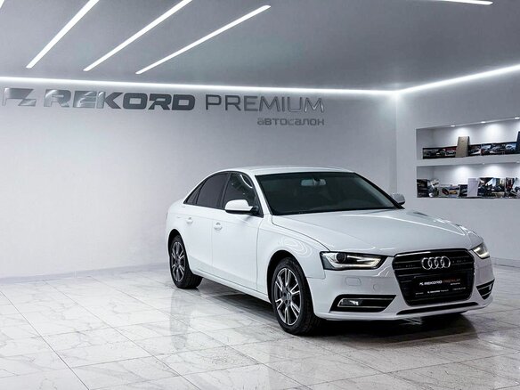 2014 Audi A4 IV (B8) Рестайлинг, белый, 1490000 рублей - вид 2