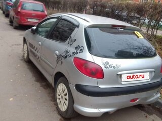 2003 Peugeot 206, серебристый, 160000 рублей, вид 4