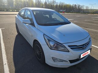 2014 Hyundai Solaris I Рестайлинг, белый, 859999 рублей, вид 3
