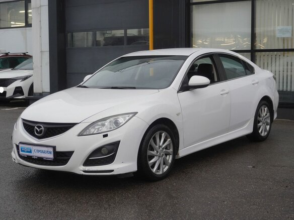 2010 Mazda 6 II (GH) Рестайлинг, белый, 905000 рублей