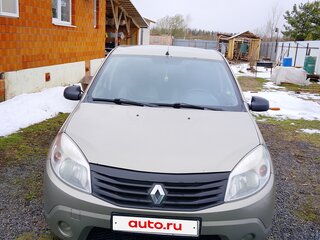 2012 Renault Sandero I, бежевый, 350000 рублей, вид 2