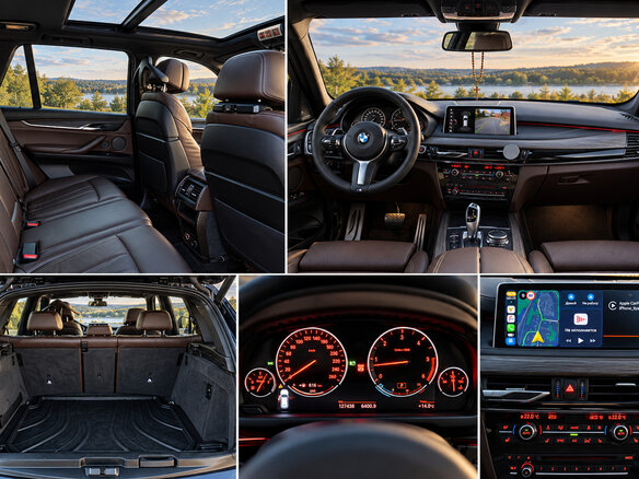 2017 BMW X5 30d III (F15), синий, 4900000 рублей - вид 12