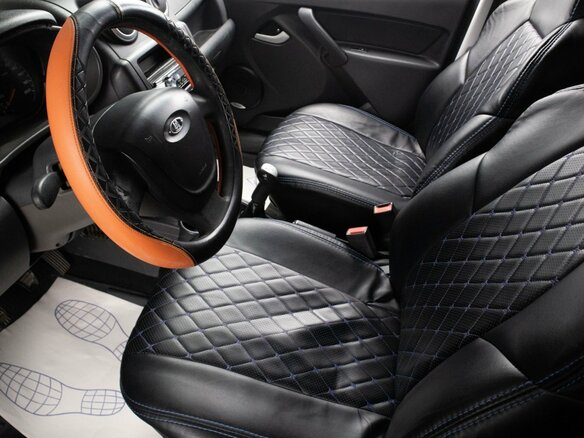 2011 Lada (ВАЗ) Granta I, синий, 319000 рублей - вид 12