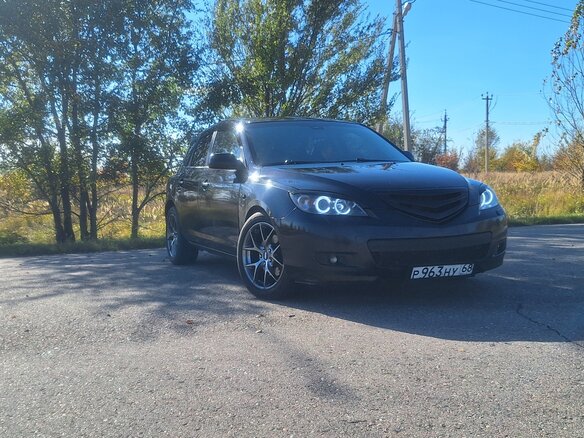 2006 Mazda 3 I (BK) Рестайлинг, чёрный, 580000 рублей - вид 1