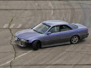 1996 Toyota Mark II VIII (X100), фиолетовый, 874000 рублей, вид 2