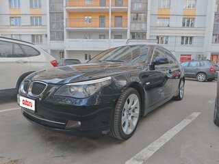 2008 BMW 5 серии 525i V (E60/E61) Рестайлинг, чёрный, 1060000 рублей, вид 3
