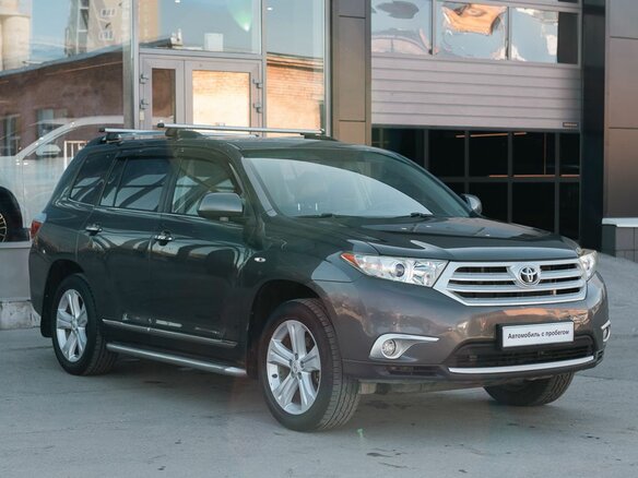2011 Toyota Highlander II (XU40) Рестайлинг, серый - вид 2