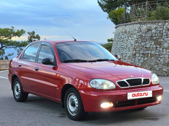 2008 Daewoo Lanos, красный, 450000 рублей