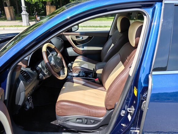 2016 Infiniti QX70, синий, 3380000 рублей - вид 10