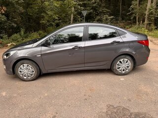 2014 Hyundai Solaris I Рестайлинг, серый, 950000 рублей, вид 5
