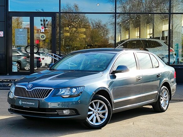 2014 Skoda Superb DSG II Рестайлинг, серый, 1089000 рублей