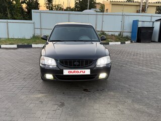 2011 Hyundai Accent ТагАЗ II, чёрный, 610000 рублей, вид 2