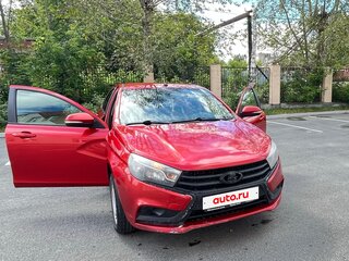 2016 Lada (ВАЗ) Vesta I, красный, 600000 рублей, вид 4
