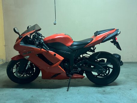 2007 Kawasaki ZX-6R Ninja, оранжевый, 400000 рублей, вид 5
