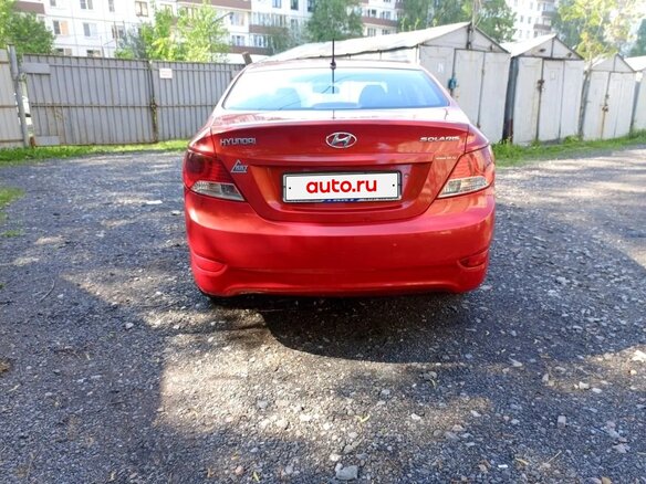 2011 Hyundai Solaris I, красный, 770000 рублей - вид 5