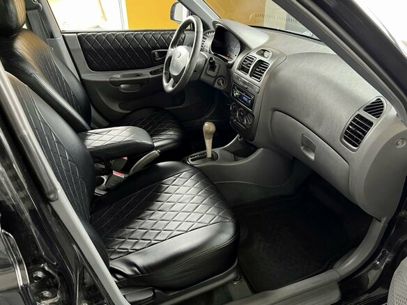 2008 Hyundai Accent ТагАЗ II, чёрный, 400000 рублей - вид 7