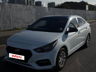 2018 Hyundai Solaris II, белый, 600000 рублей, вид 1