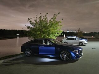 2018 Mercedes-Benz AMG GT 4-Door Coupe 63 S I, синий, 9200000 рублей, вид 2