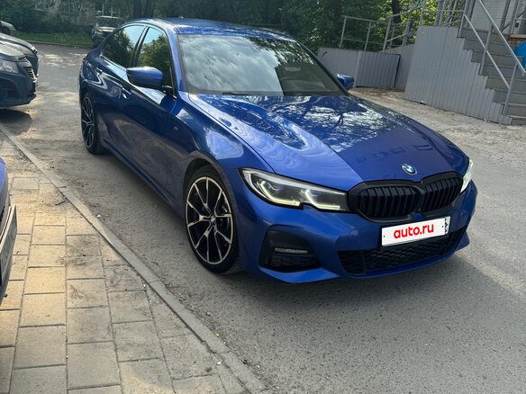 2020 BMW 3 серии 330d xDrive VII (G2x), синий, 4150000 рублей - вид 3