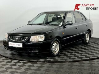 2007 Hyundai Accent ТагАЗ II, чёрный, 350000 рублей, вид 2