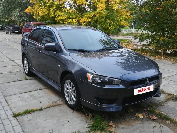 2010 Mitsubishi Lancer X, серый, 780000 рублей