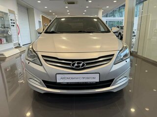 2014 Hyundai Solaris I Рестайлинг, серебристый, 709000 рублей, вид 5