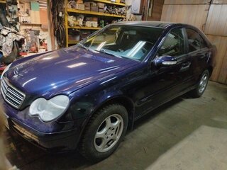 2002 Mercedes-Benz C-Класс 180 II (W203), синий, 600000 рублей, вид 1
