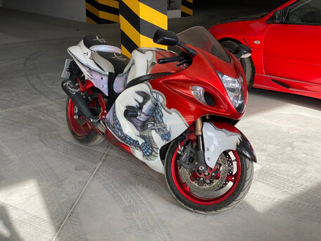 2009 Suzuki GSX 1300 R Hayabusa, белый, 790000 рублей, вид 1