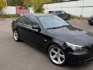 2008 BMW 5 серии 520d V (E60/E61) Рестайлинг, чёрный, 1150000 рублей, вид 2