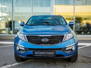 2014 Kia Sportage III Рестайлинг, синий, 1258000 рублей, вид 2