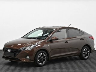 2022 Hyundai Solaris II Рестайлинг, коричневый, 1435000 рублей, вид 3