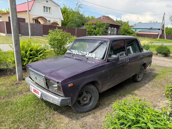 2002 Lada (ВАЗ) 2107, фиолетовый, 70000 рублей - вид 6