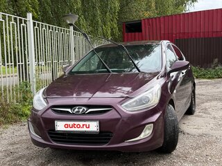2014 Hyundai Solaris I Рестайлинг, фиолетовый, 539000 рублей, вид 2