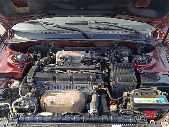 2007 Hyundai Sonata ТагАЗ IV (EF) Рестайлинг, красный, 420000 рублей - вид 10