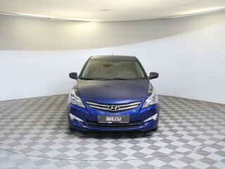 2016 Hyundai Solaris I Рестайлинг, синий, 945000 рублей, вид 2