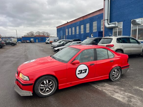 1991 BMW 3 серии 325i III (E36), красный, 415000 рублей - вид 7