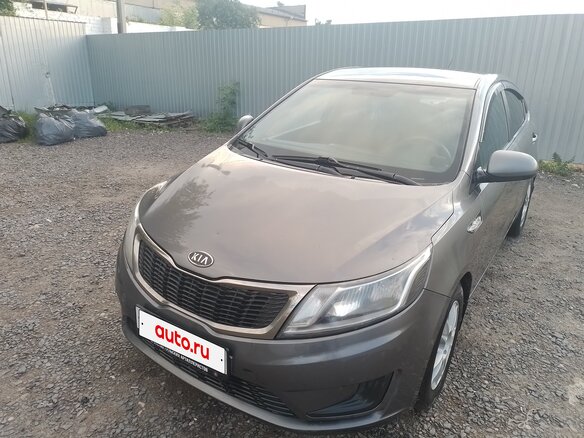 2012 Kia Rio III, серый, 590000 рублей