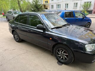 2008 Hyundai Accent ТагАЗ II, чёрный, 340000 рублей, вид 4