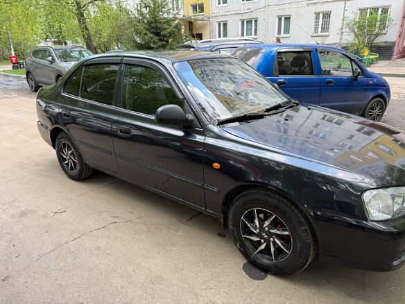 2008 Hyundai Accent ТагАЗ II, чёрный, 340000 рублей - вид 3