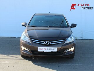 2016 Hyundai Solaris I Рестайлинг, коричневый, 1178000 рублей, вид 2