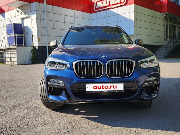 2019 BMW X3 M40d III (G01), синий, 5900000 рублей - вид 4