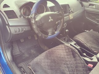2008 Mitsubishi Lancer X, синий, 950000 рублей, вид 4