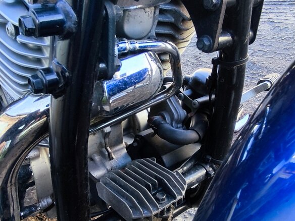 2003 Yamaha XVS400 Drag Star, синий, 350000 рублей - вид 12