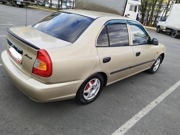 2006 Hyundai Accent ТагАЗ II, бежевый, 730000 рублей - вид 7