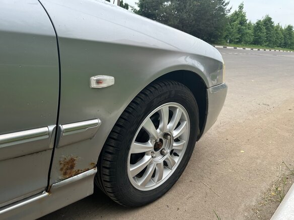2003 Kia Magentis I Рестайлинг, серебристый, 279000 рублей - вид 9
