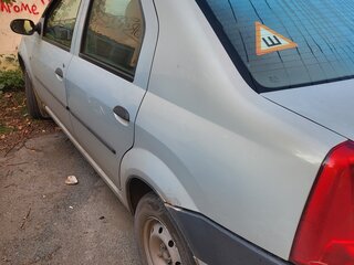 2008 Renault Logan I, серый, 130000 рублей, вид 4
